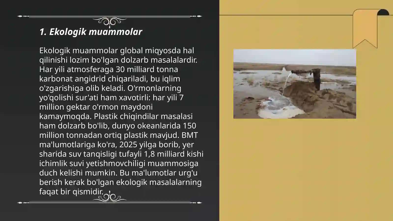 Orol dengizining qurishi natijasida kelib chiqqan salbiy oqibatlar 3