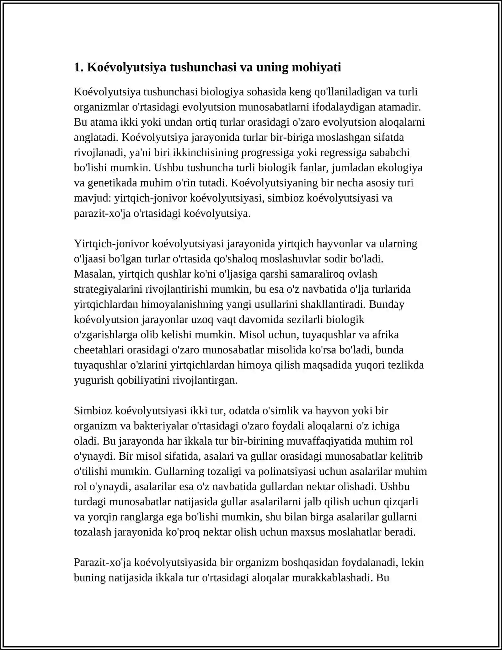 KOEVOLYUTSIYA VA ENVIRONMENTALIZM DIALEKTIKASI MAVZUSIDA ESSE ELEKTRON 3