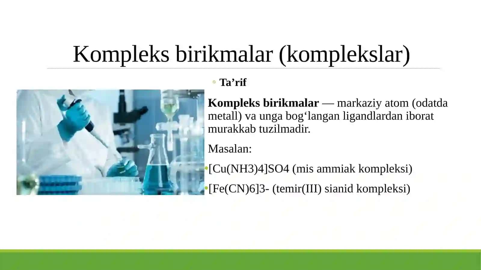 Komplekslar va qosh tuzlarning analitik kimyoda qo‘llanilishi 3
