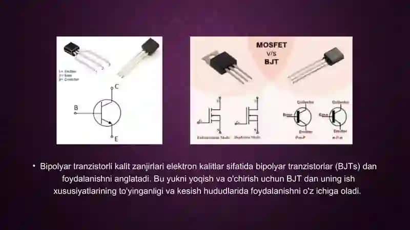 MAYDONLI VA BIPOLYAR TRANZISTORLARDAN YASALGAN KALIT SXEEMALAR 3