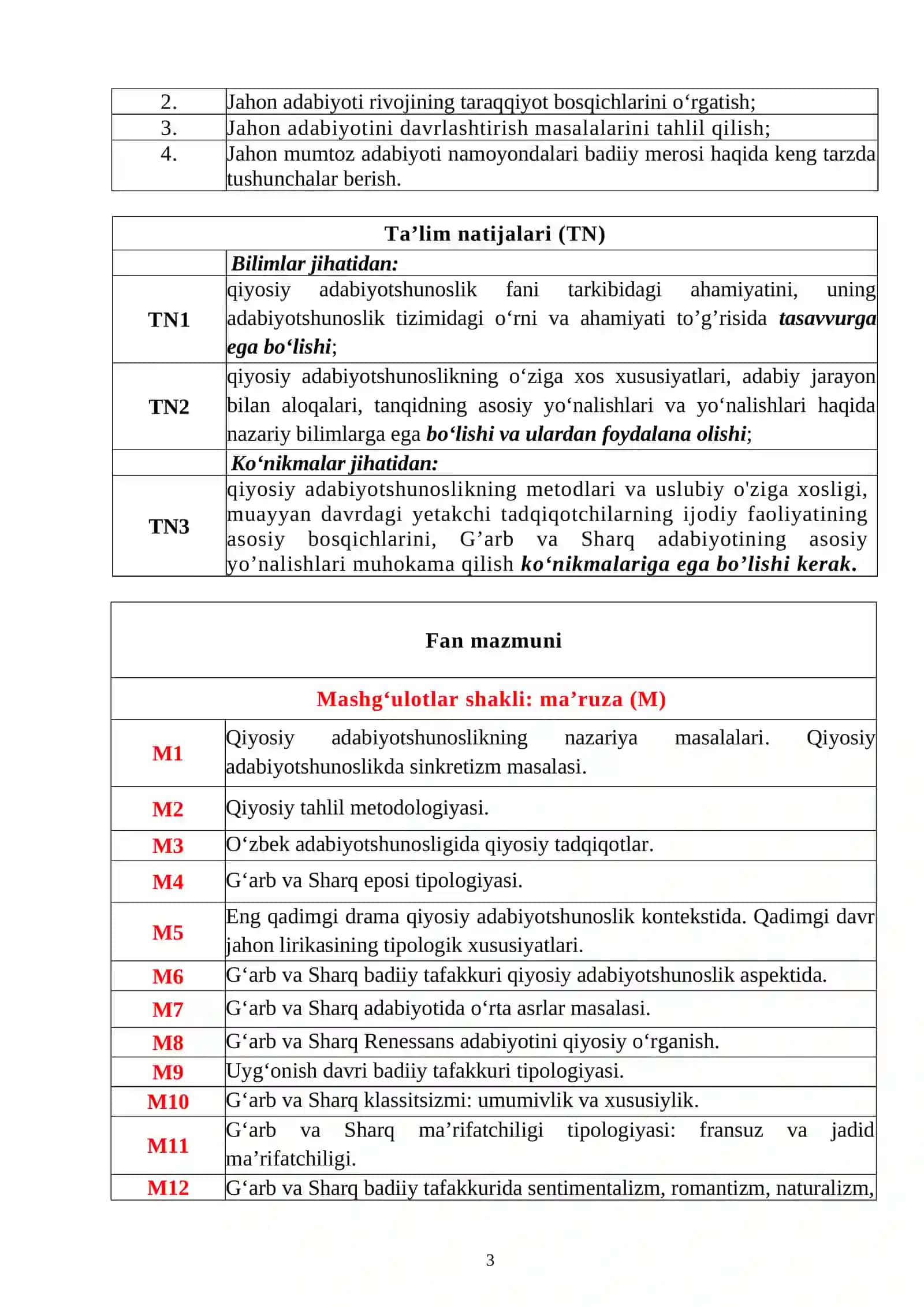 Qiyosiy adabiyotshunoslik 3