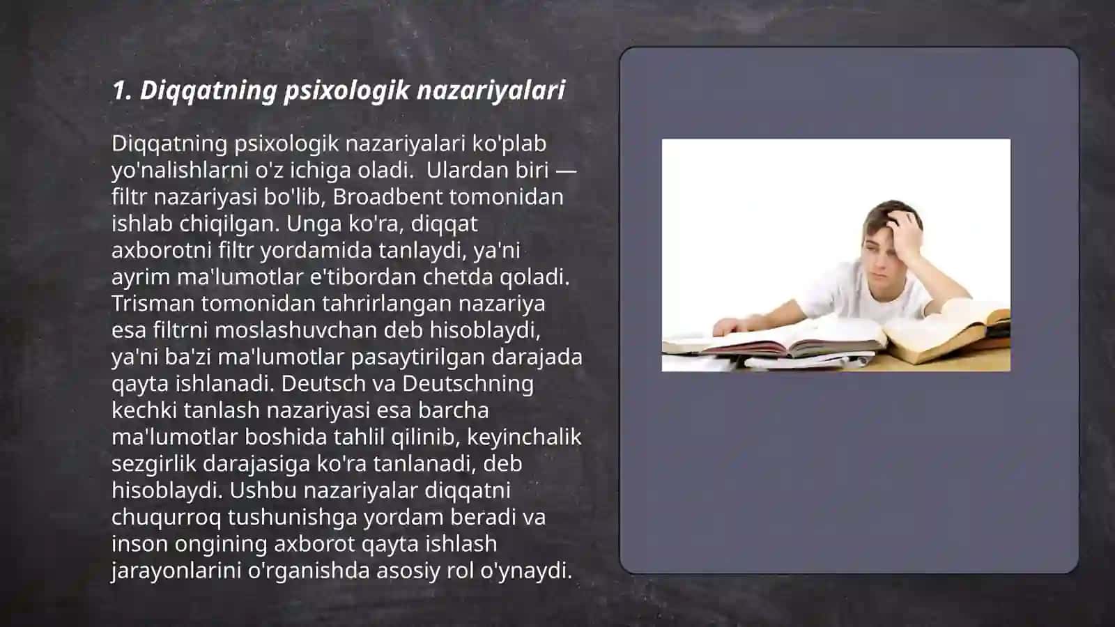 Diqqatning psixologik nazariyalari 3