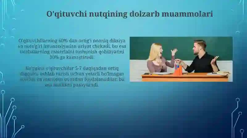 Hozirgi kunda o‘qituvchi nutqi, nutq texnikasi va notiqlik madaniyatini takomillashtirish muammolari 3