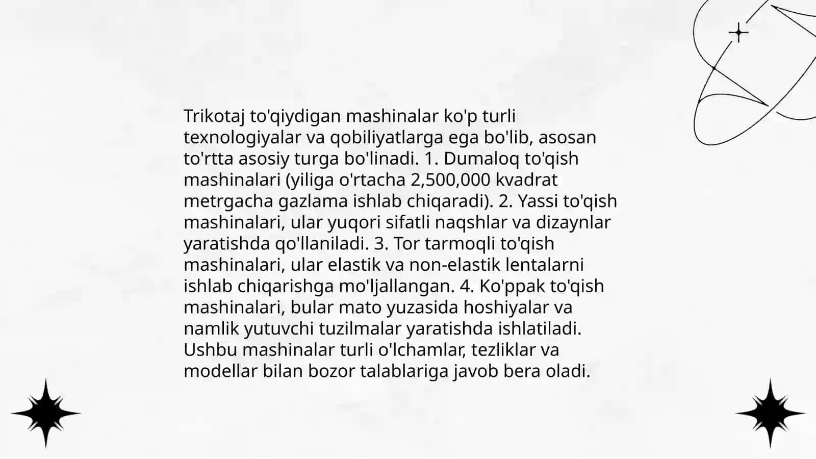 Trikotaj to'qiydigan mashinalar 3
