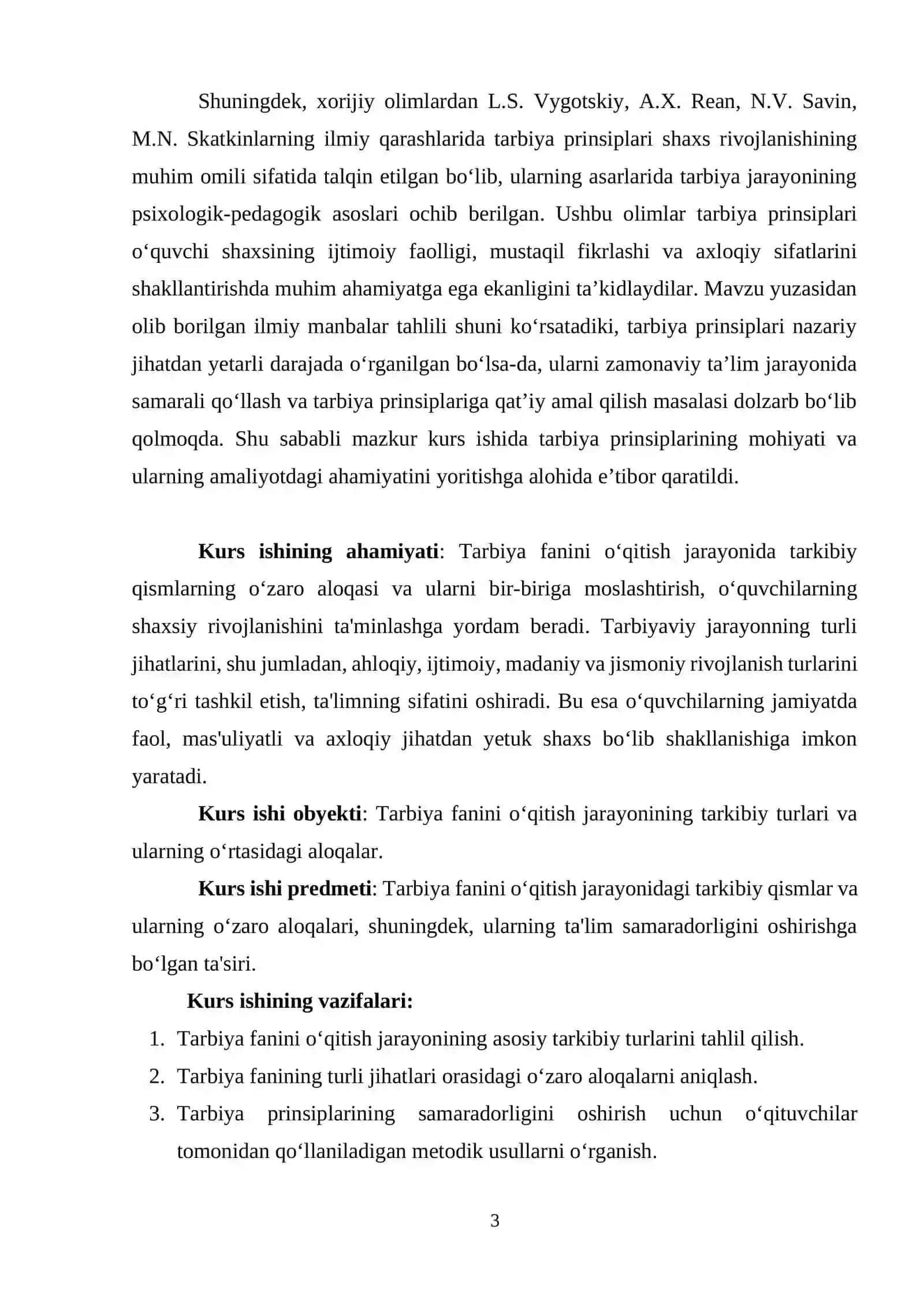 Tarbiya fanini o‘qitish jarayoni 3