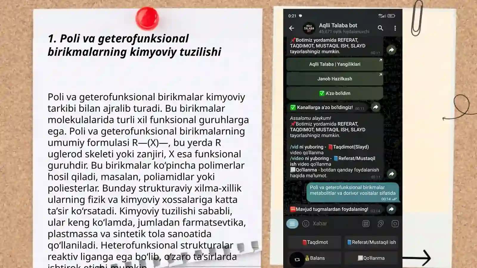 Poli va geterofunksional birikmalar metabolitlar va dorivor vositalar sifatida 3