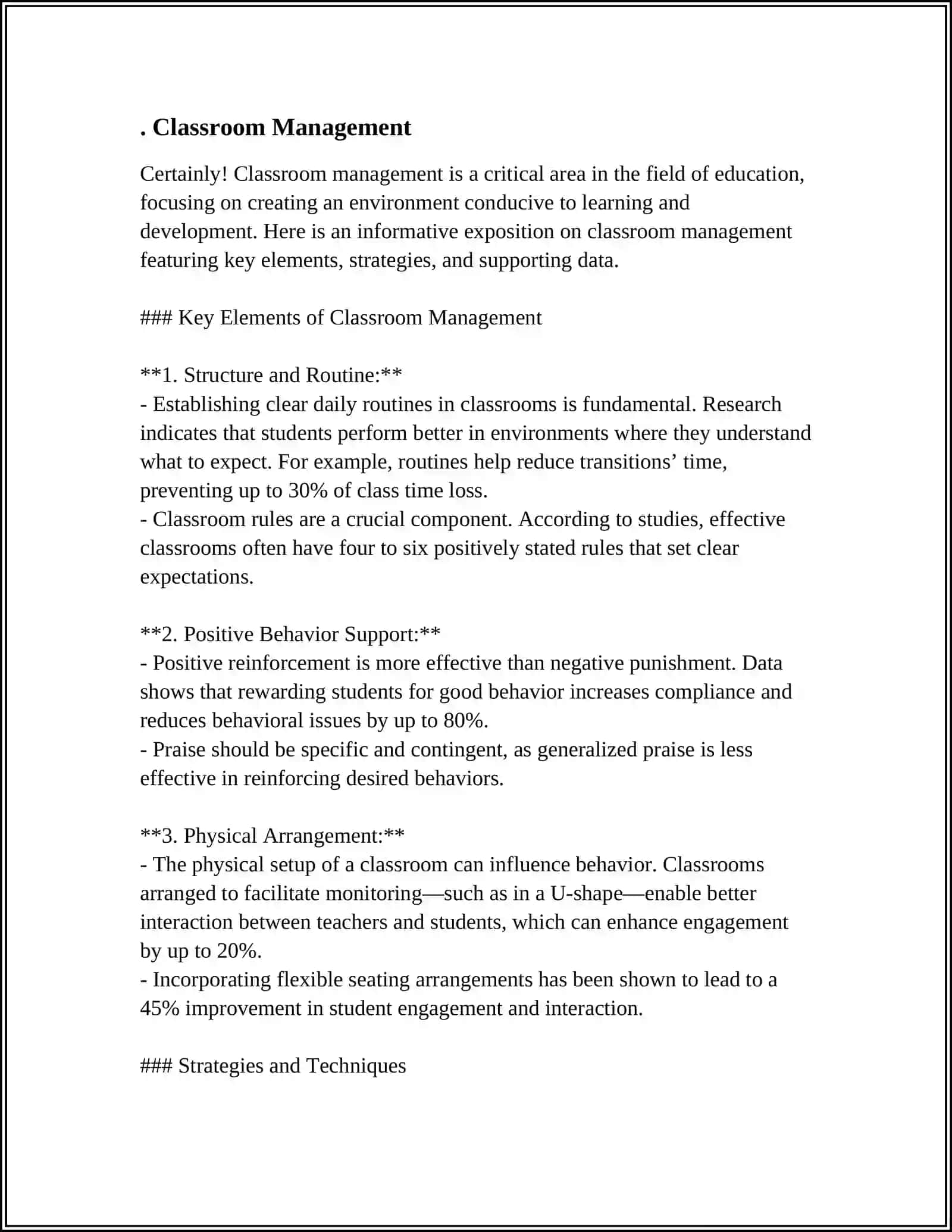 Key Elements of Classroom Management 3