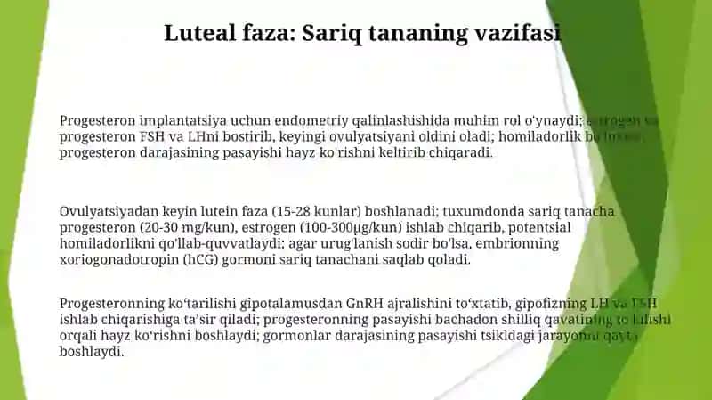Jinsiysiklning gormonal boshqarilish mehanizmi 3