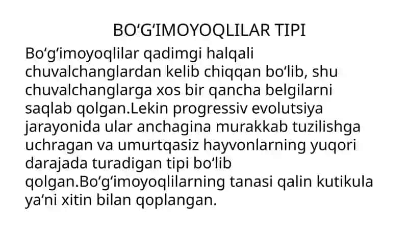 BO‘G‘IMOYOQLILAR VA ULRARNI TIBBIYOTDAGI AHAMIYATI 3