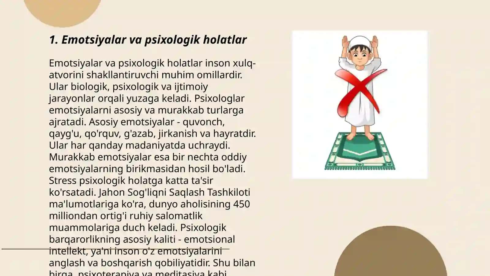 Emotsiyaning namoyon boʻlishi 3