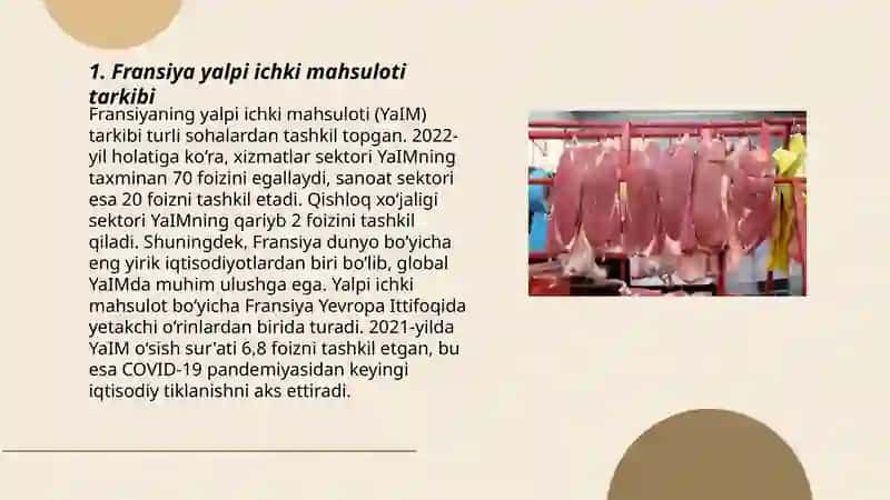 Fransiyaning yalpi ichki mahsuloti (YaIM) tarkibi 3