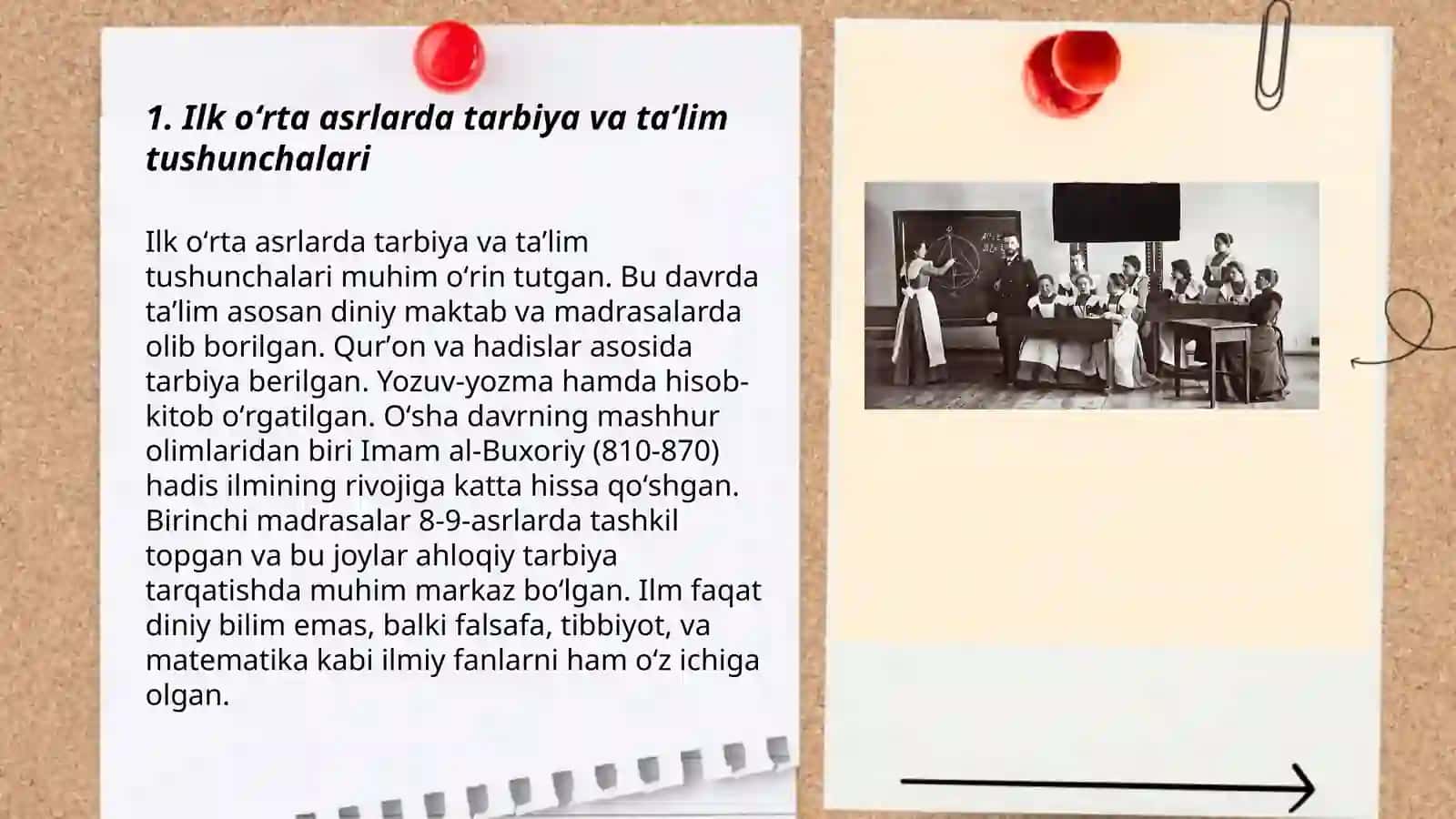 Ilk oʻrta asrlarda tarbiya va taʼlim tushunchalari 3