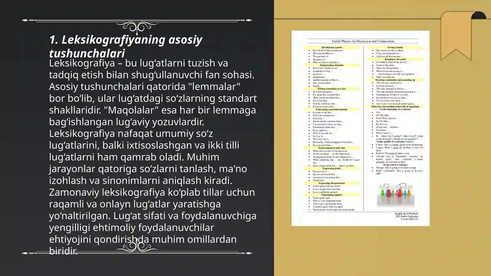 Leksikografiya amaliy lingvistikaning muhim yoʻnalishlaridan biri sifatida Abdulakimova Shohsanam 3