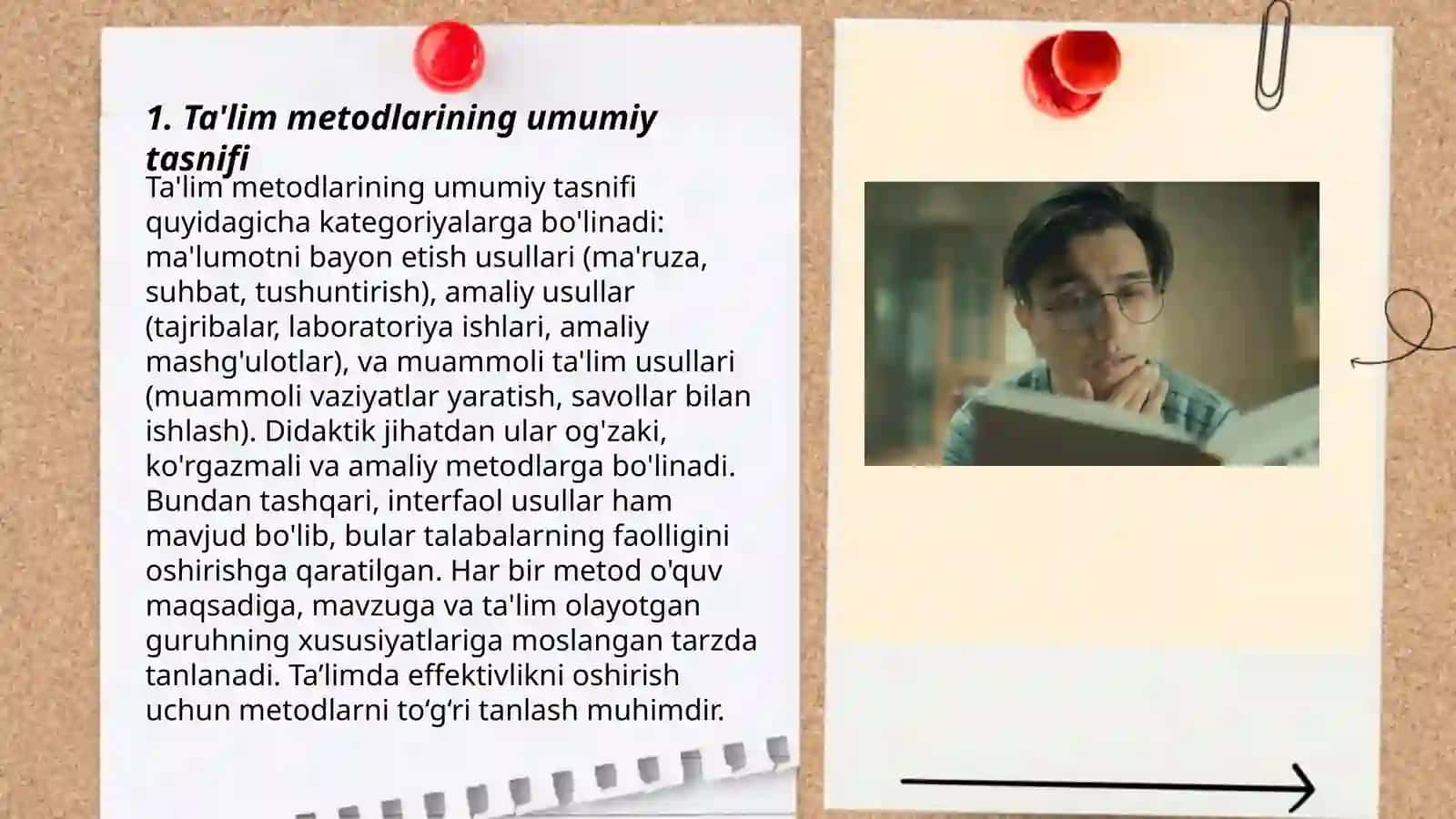 Ta'lim metodi tasnifi ta'lim shkillarining tasnifi 3