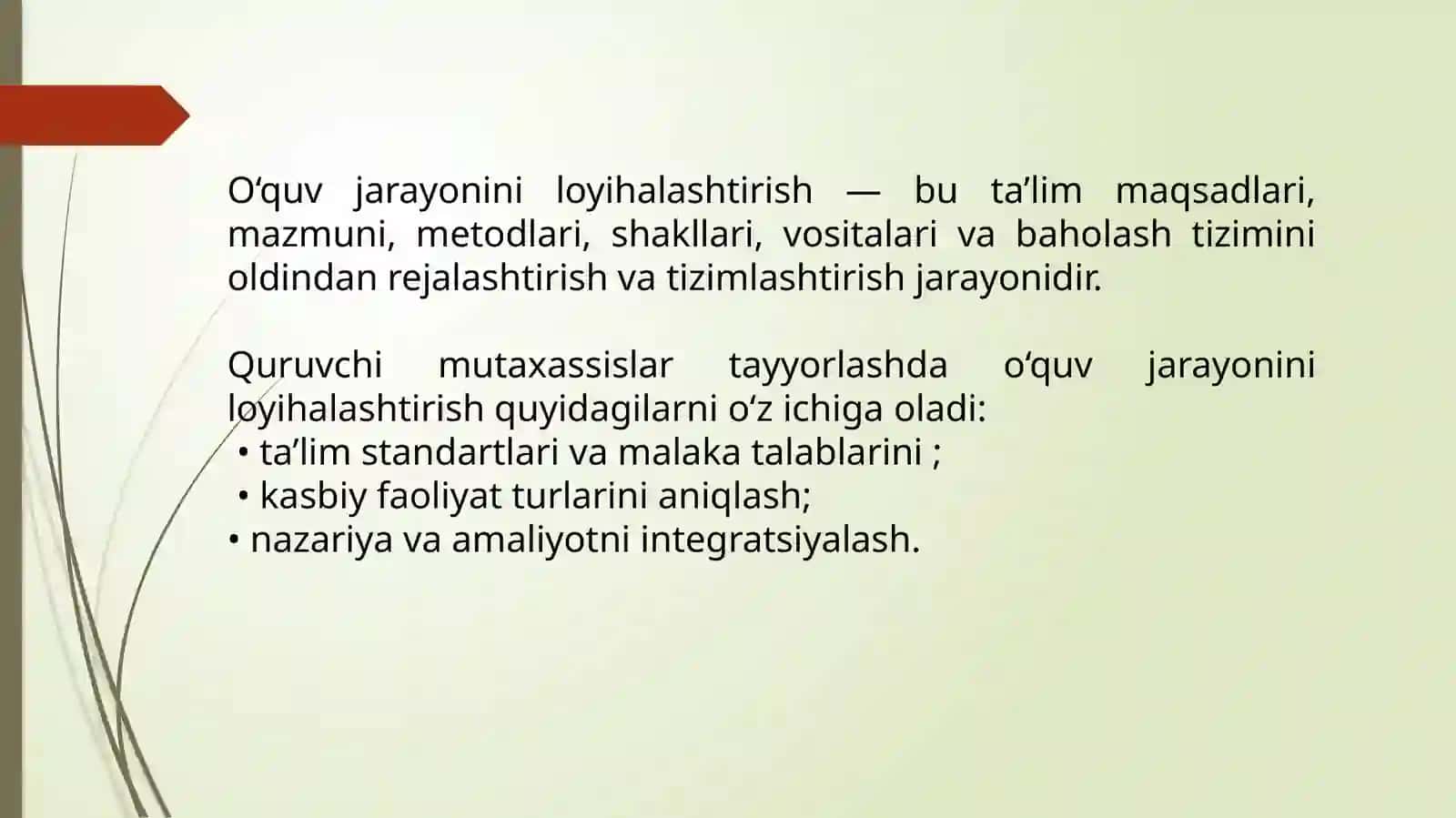 Quruvchi mutaxassislar tayyorlashda o'quv jarayonini loyihalashtirish 3
