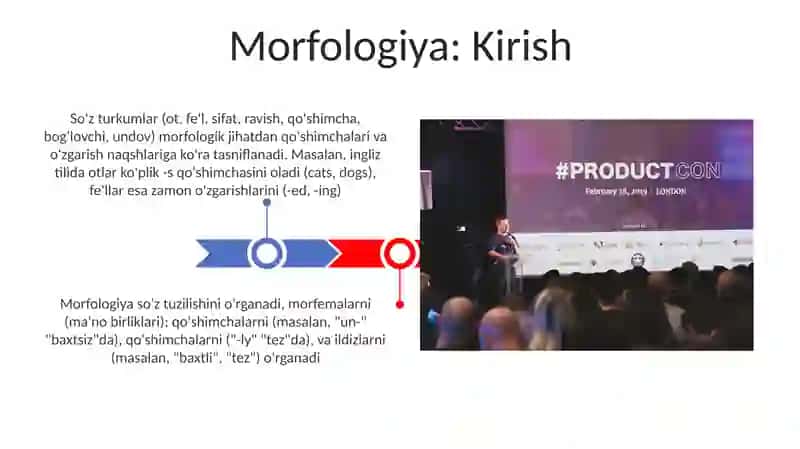Morfologiya. Poytahtilarda so'z turkumlarini klassifikatsiya qilish 3