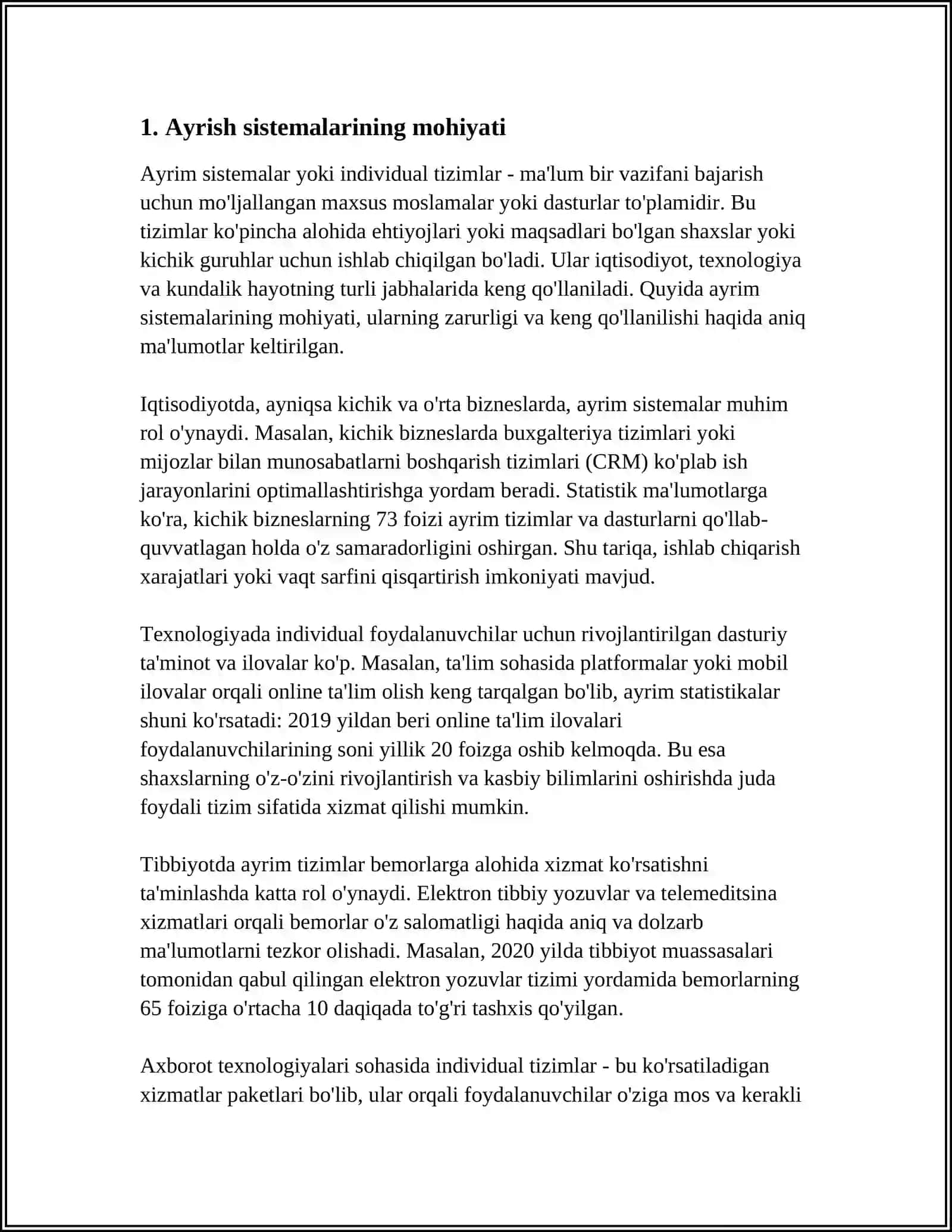Ayrish sistemasi 3