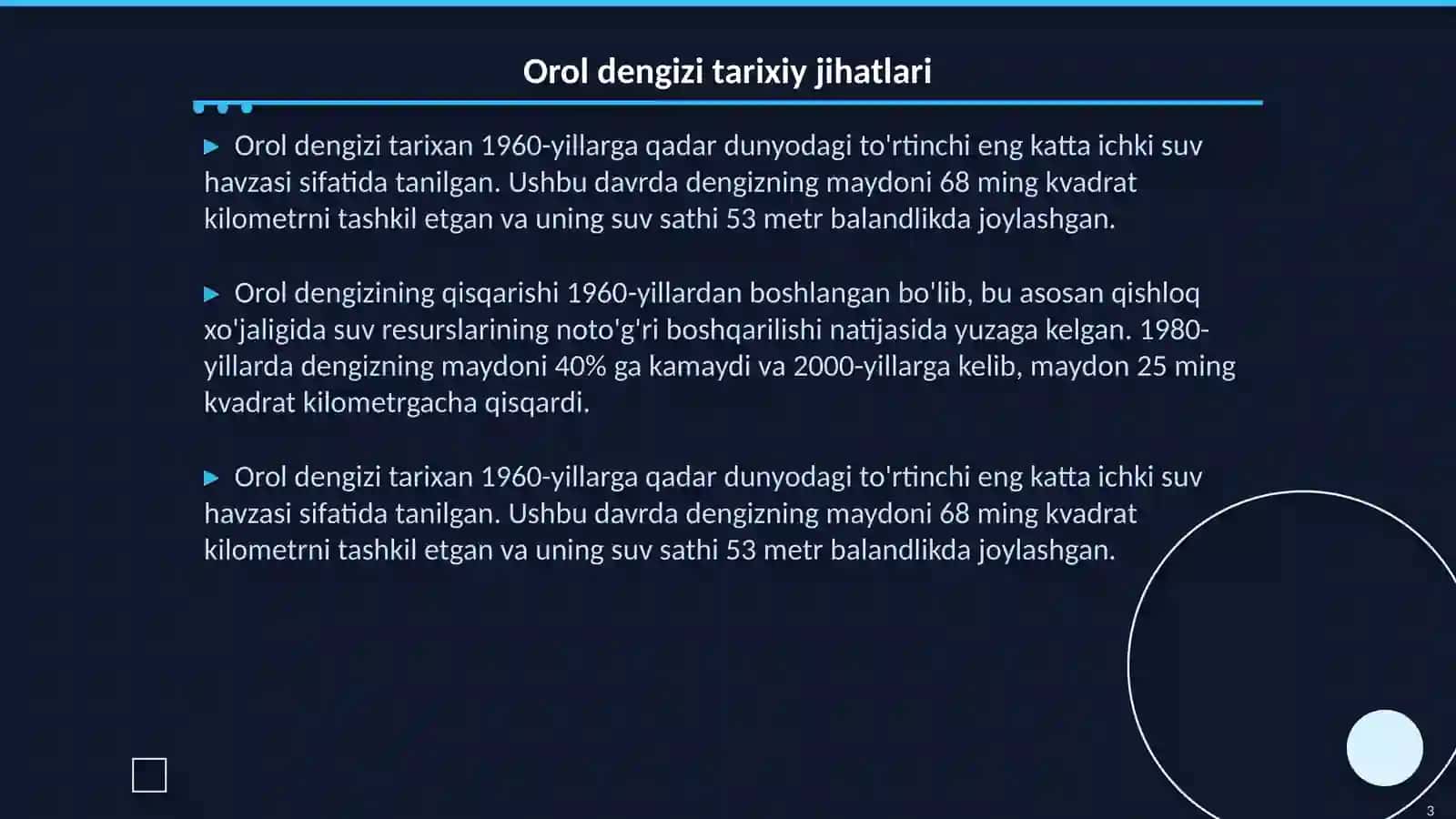 Orol dengizi va orolbo'yi hududining ekologik muammolari 3