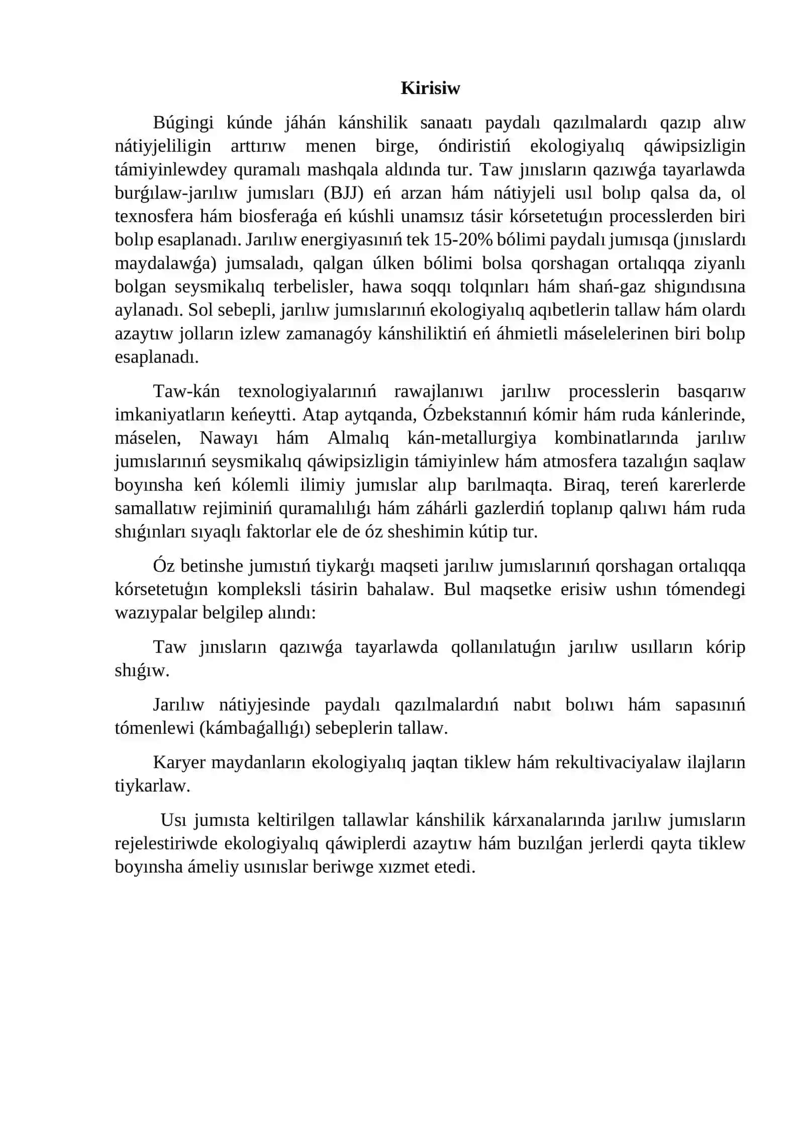 Jarılıw jumıslarınıń qorshaǵan ortalıqqa tásiri 3
