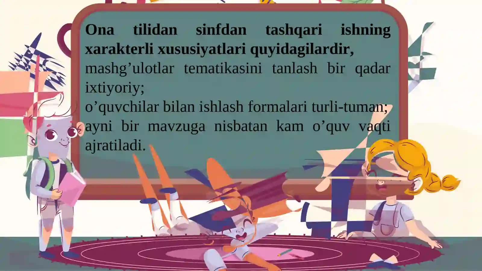 Ona tili o‘qish savodxonligi fanidankonkurs, bellashuvlar va mashg‘ulotlarni tayyorlash va o‘tkazish metodikasi 3