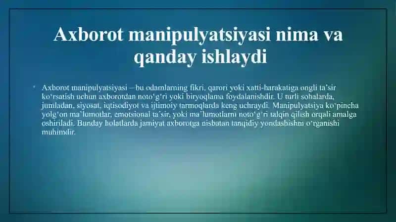 Axborot texnologiyalari va feyk yangiliklarga qarshi immunitet shakllantirish 3