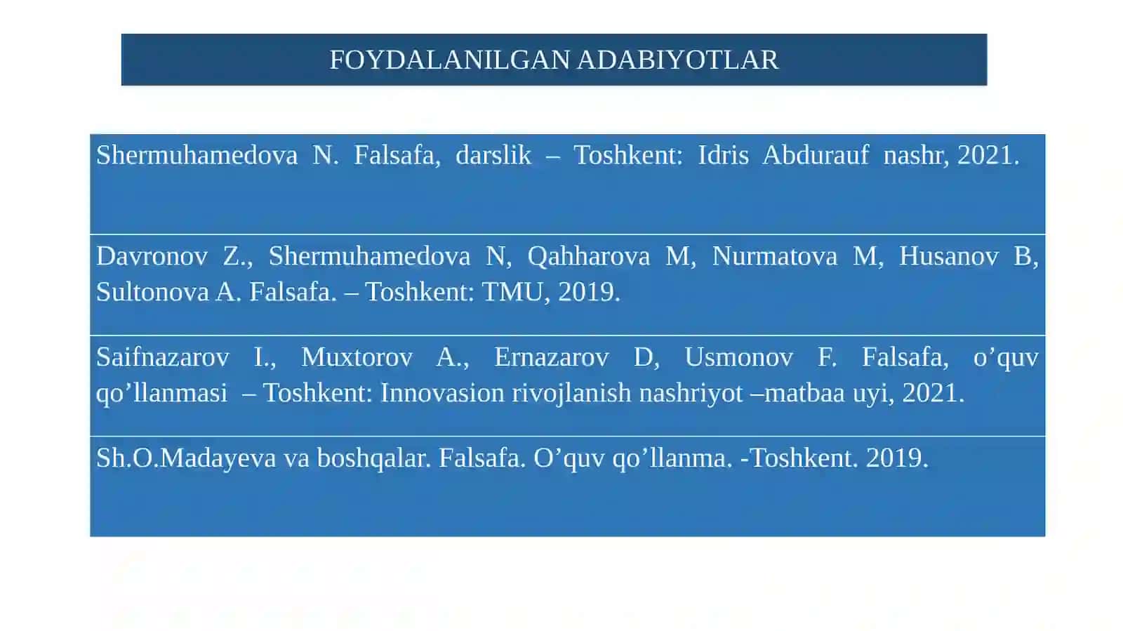 Borliq FALSAFASI (ontologiya) 3