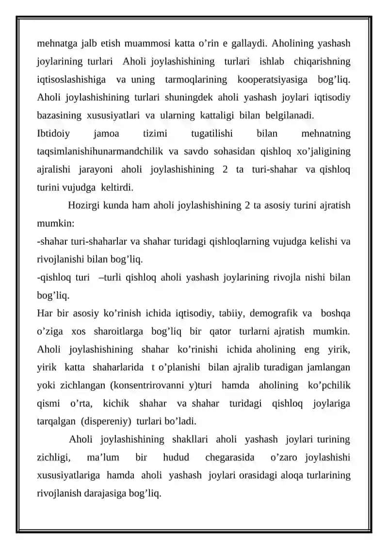 Aholi joylashuvi 3