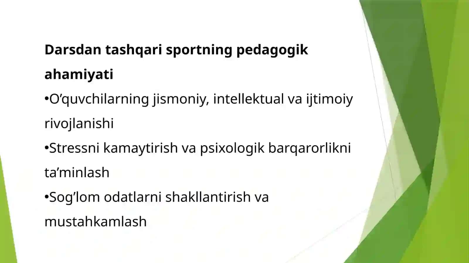Umumta'lim maktablarida darsdan tashqari sport o'yinlari bo'yicha mashg'ulotlar tashkil qilish va o'tkazish 3