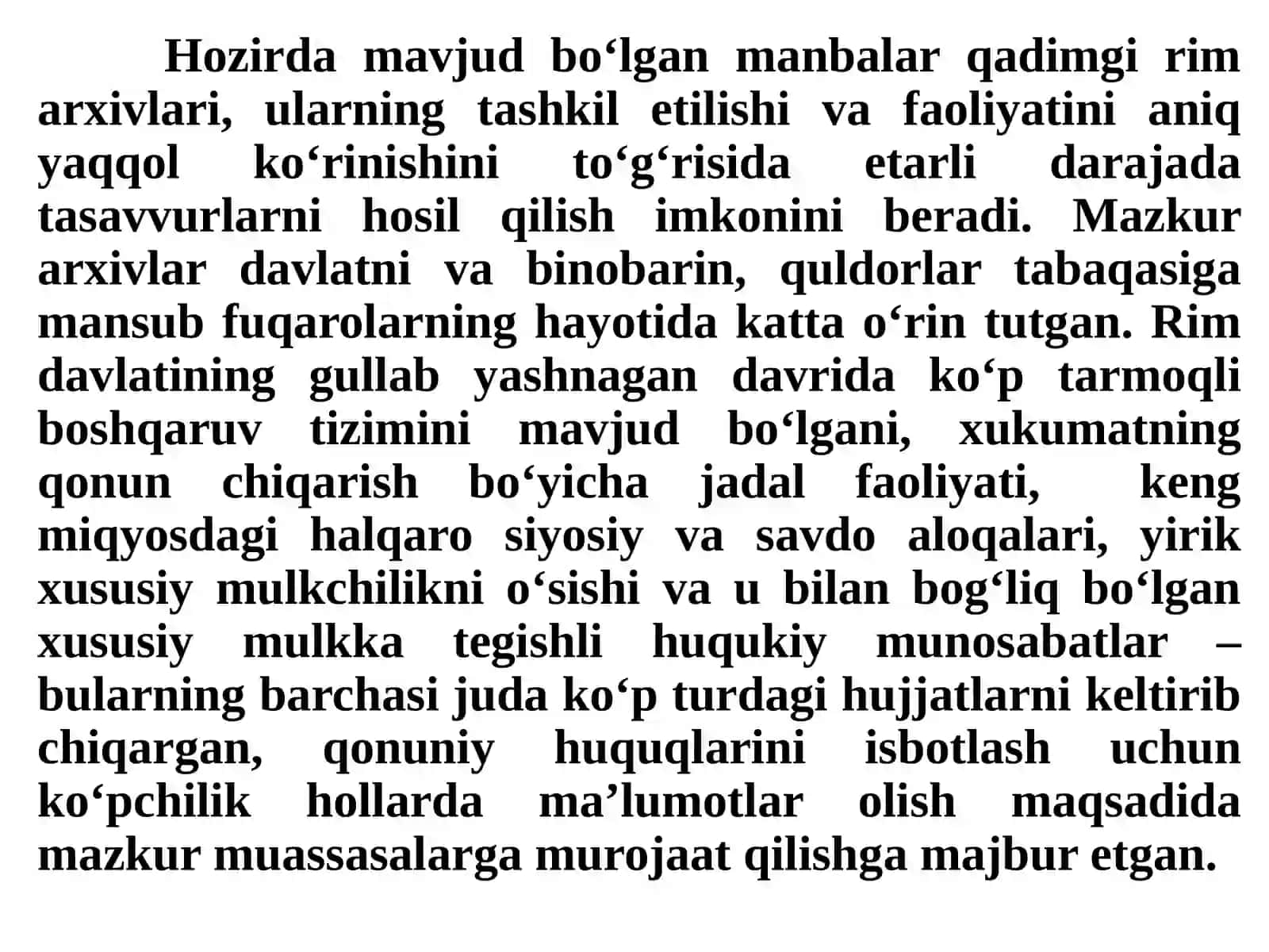 Qadimgi Rimda arxiv ishining shakllanishi 3