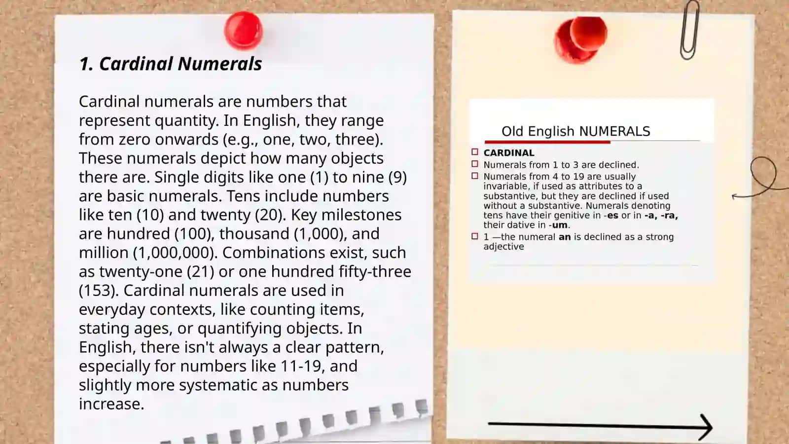 Types of numerals. The function of numeral in the sentence 3