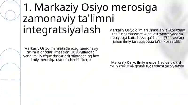 Yuksak manaviyatli yoshlarni tarbiyalashda Oʻrta Osiyo allomalarini ilmiy merosining oʻrni 3