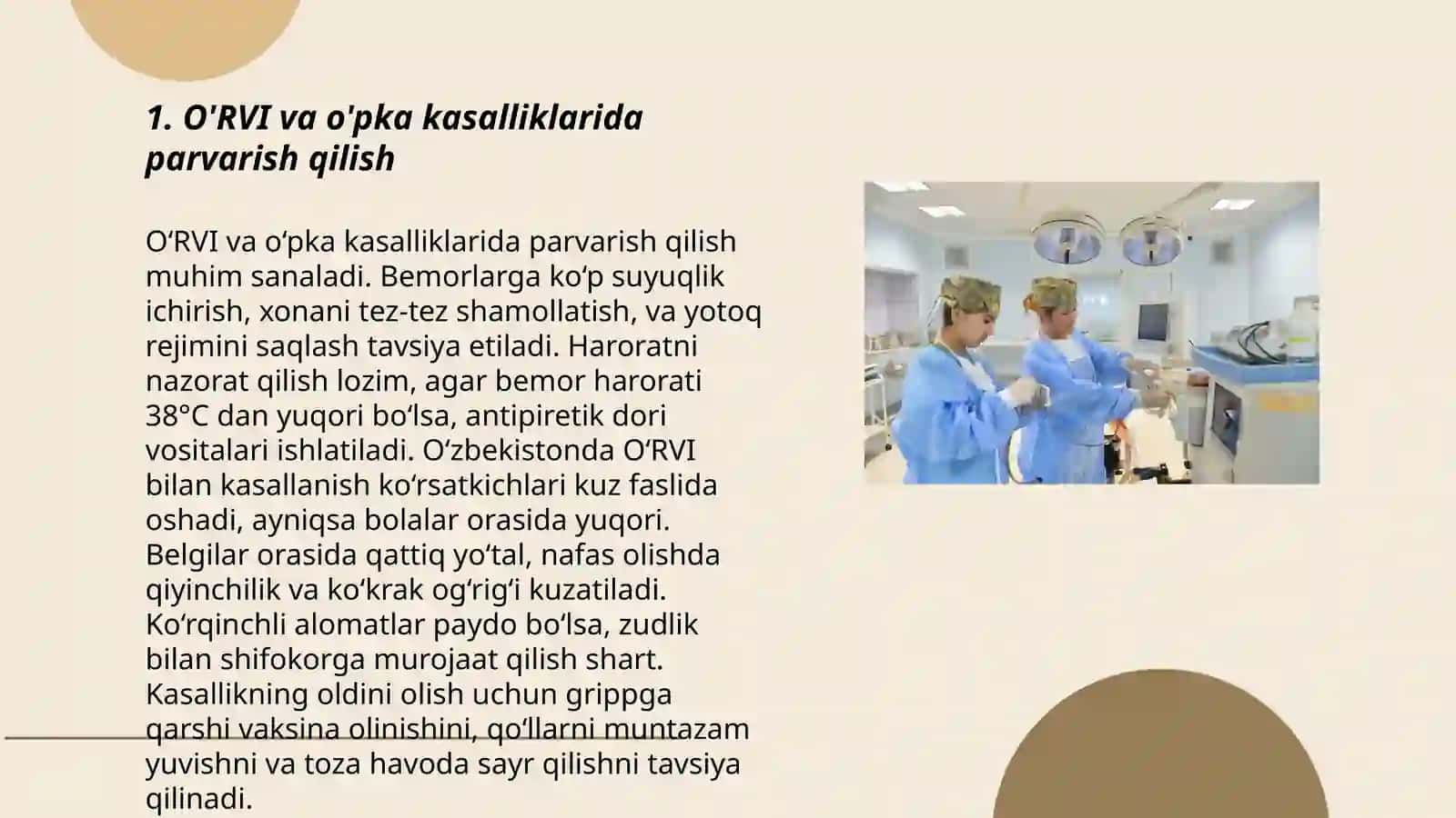 Nasaf sistemasi yoʻlidagi kasalliklar,bemorlarni parvarish qilish va stomotologiyada qoʻllanilishi 3