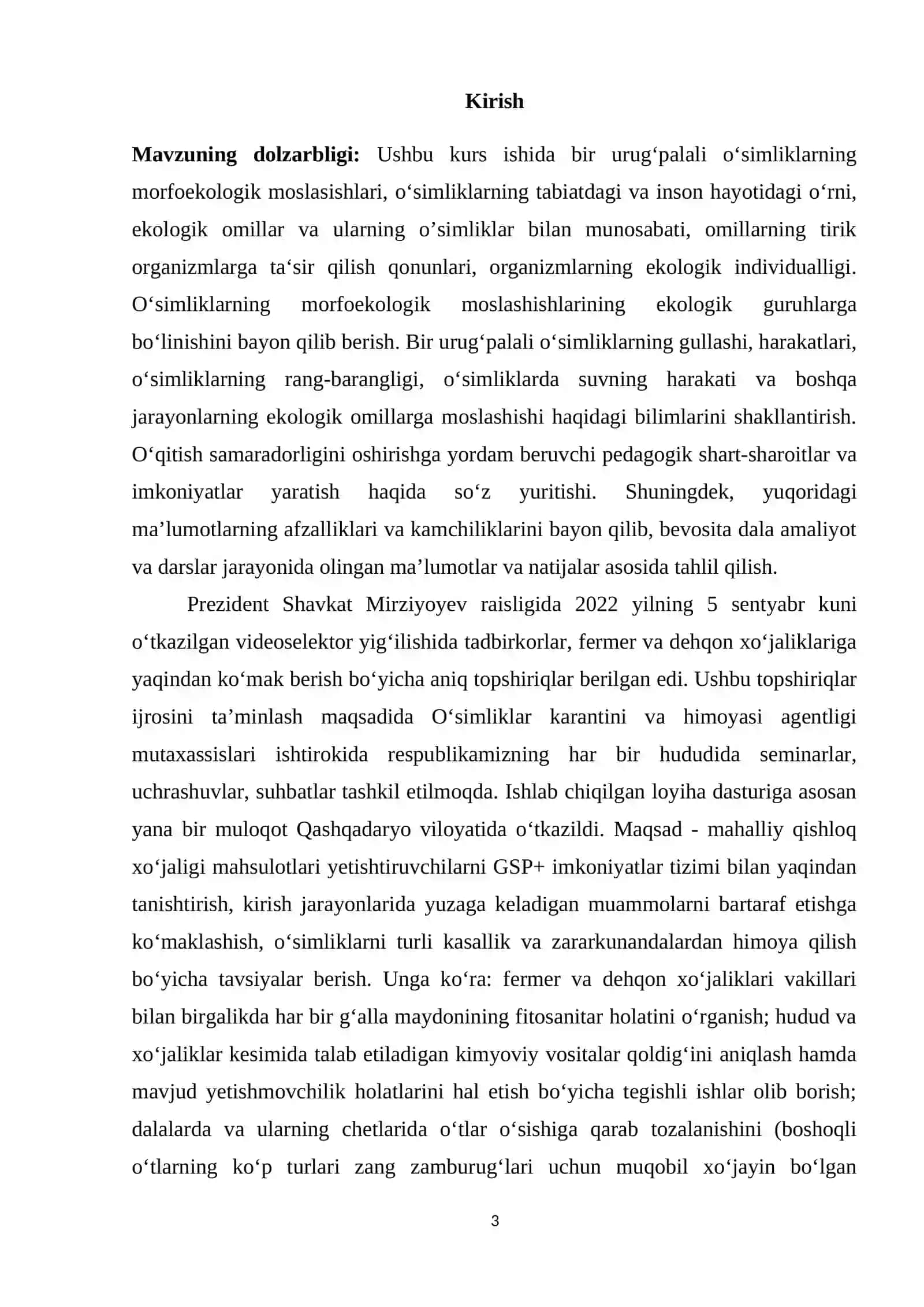 Bir urugʻpalali oʻsimliklar ildiz tizimining tuzilishi va ularning tiplari 3