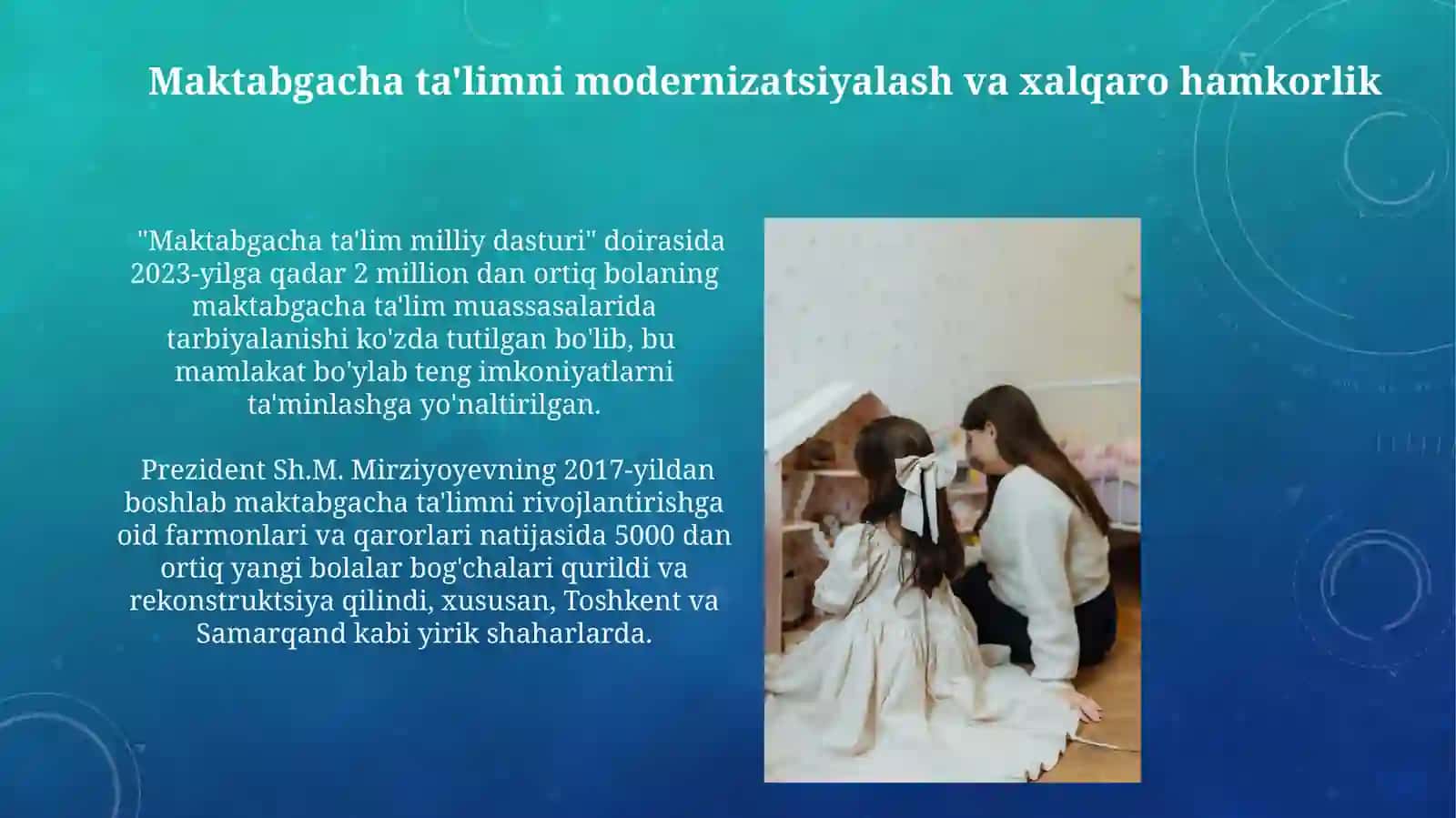 SH.M.Mirziyoyev asar va nutqida maktabgacha ta'lim tarbiya mohiyati va rivojlanish strategiyasi 3