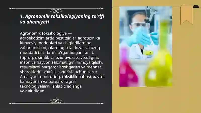 Agronomik toksikologiya haqida tushuncha 3