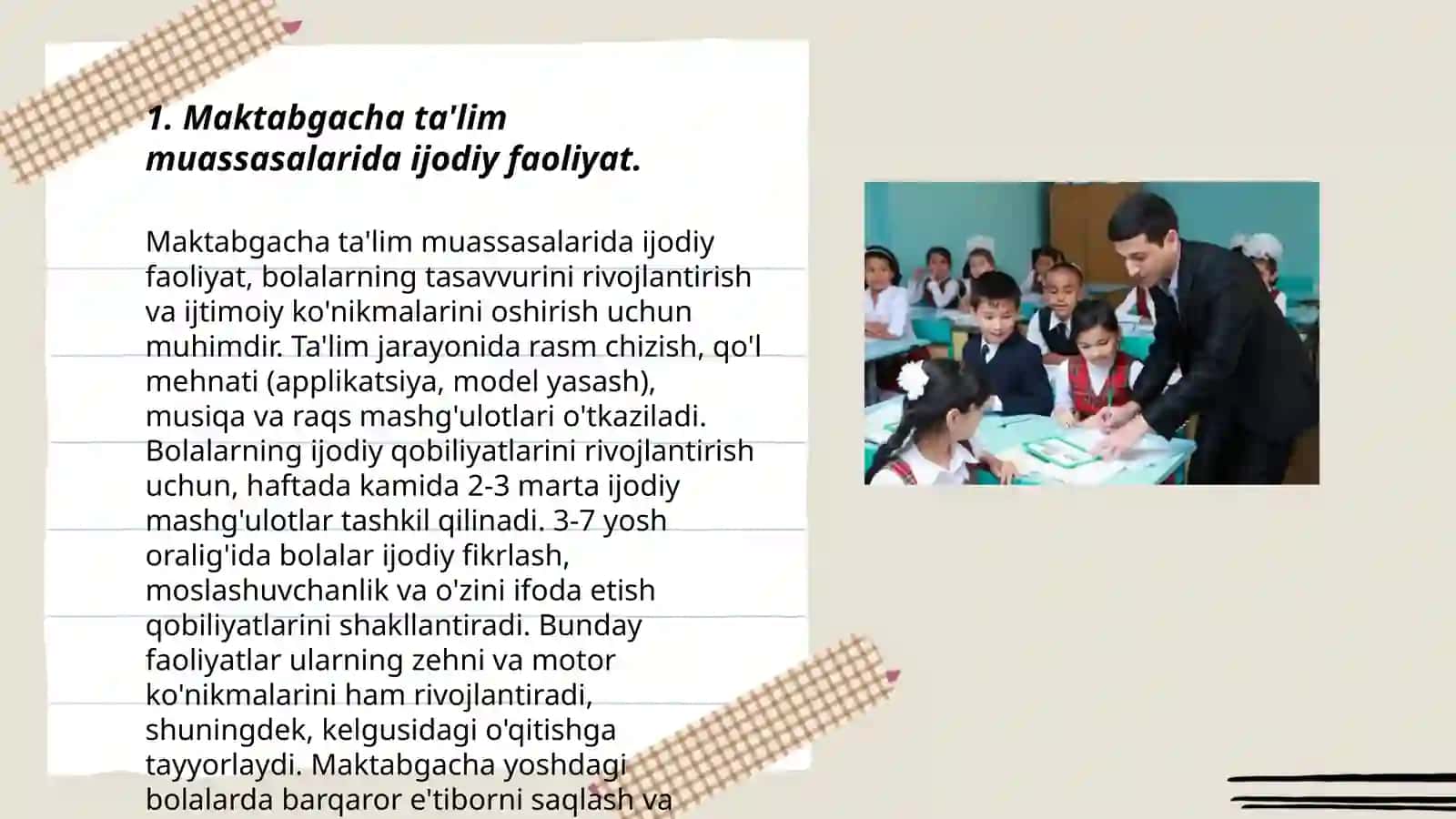 Maktabgacha ta'lim muassasalarida ijodiy faoliyat 3
