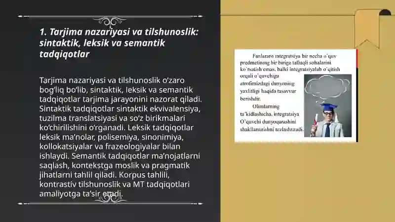 Tarjima nazariyasi va amaliyotining boshqa fanlar bilan aloqadorligi 3