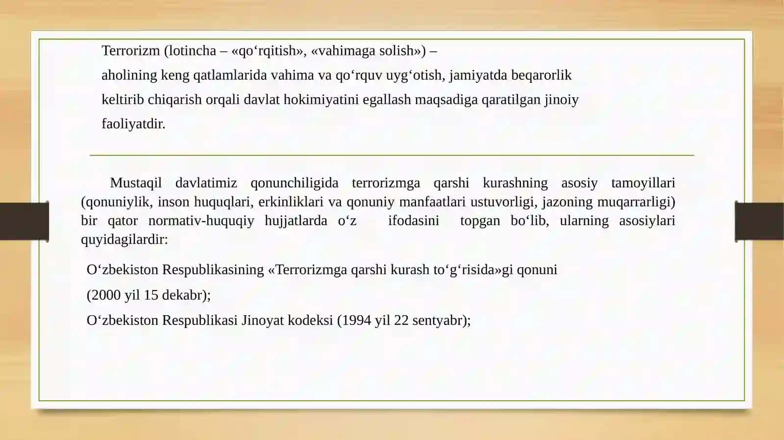 Oʻzbekistonningterrarizma qarshi kurashtajribasi 3