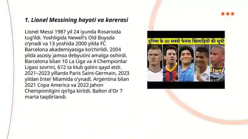 Lionel Messining hayoti va karerasi 3