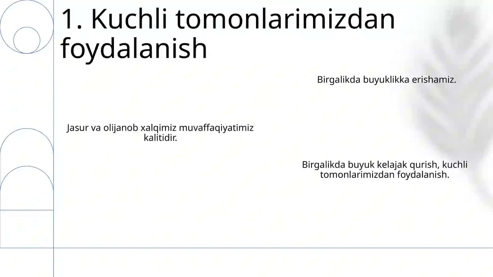 Buyuk kelajagimizni mard va oliyjanob xalqimiz bilan birga quramiz 3