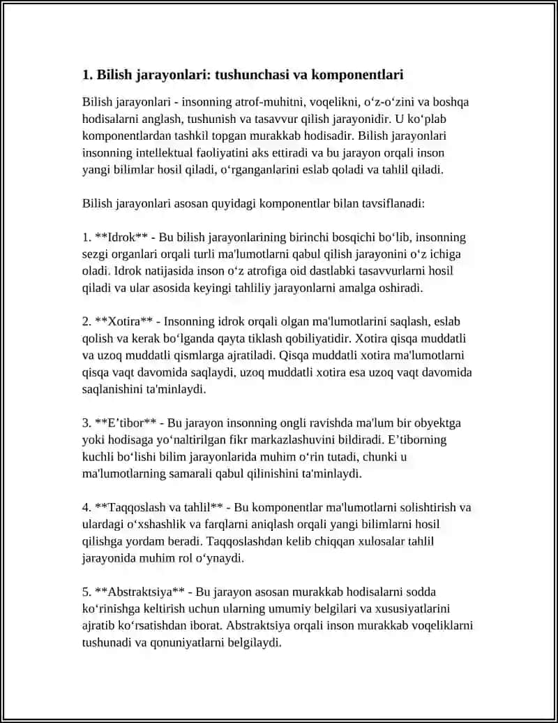 BILISH JARAYONLARINING UMUMIY TAHLILI 3