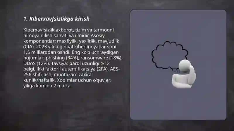 Kiberxavfsizlik asoslari 3