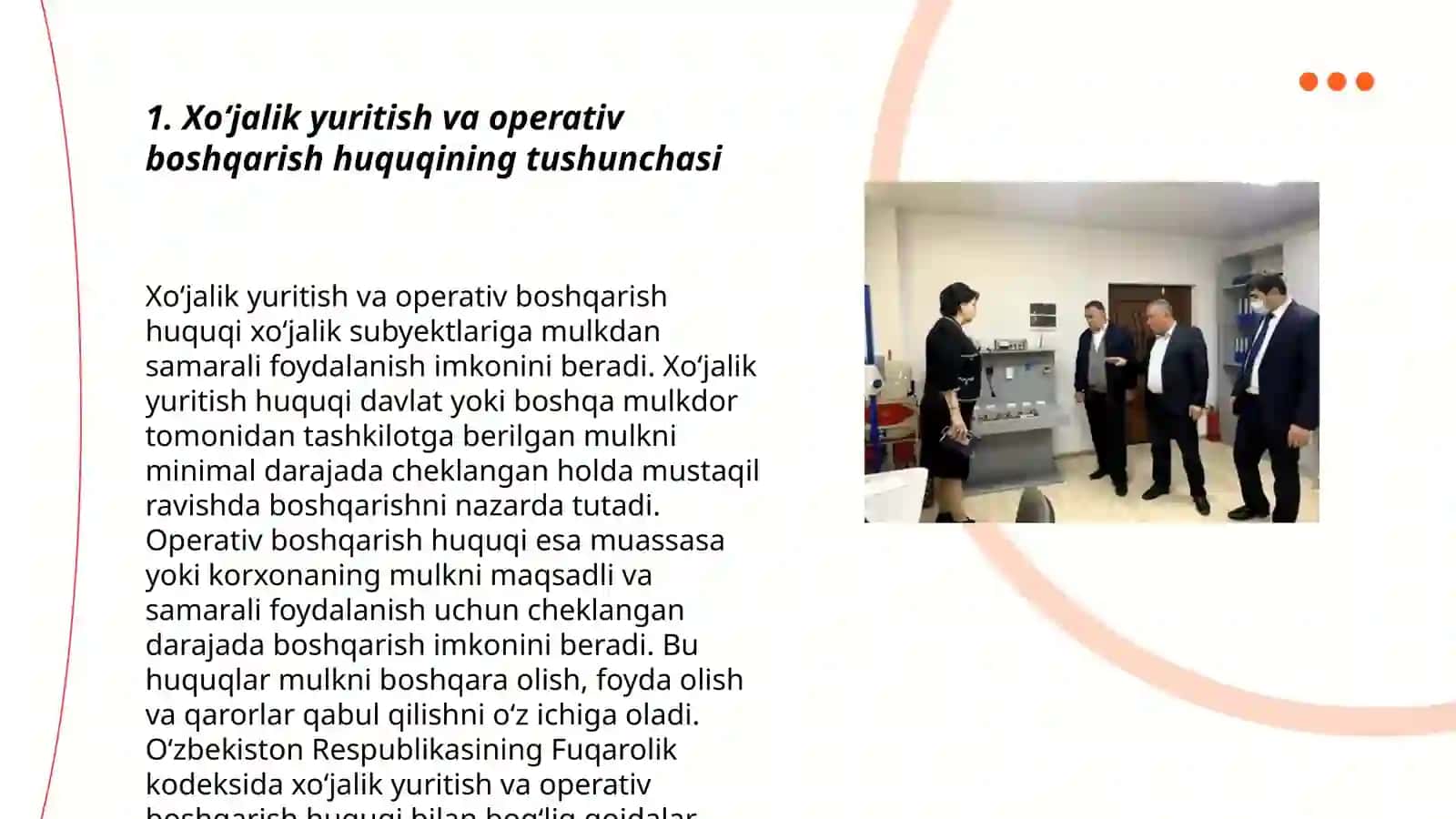 Xoʻjalik yuritish va operativ boshqarish huquqi 3