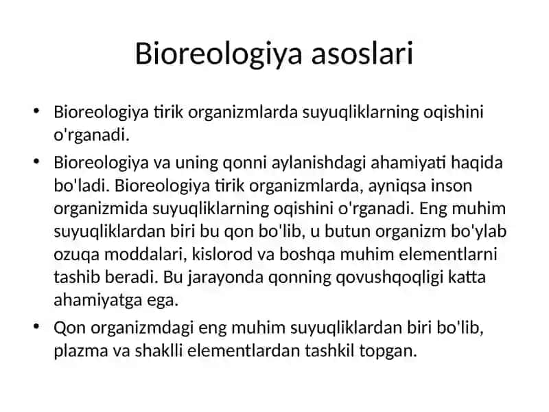 Bioreologiya va Qonning Qovushqoqligi 3
