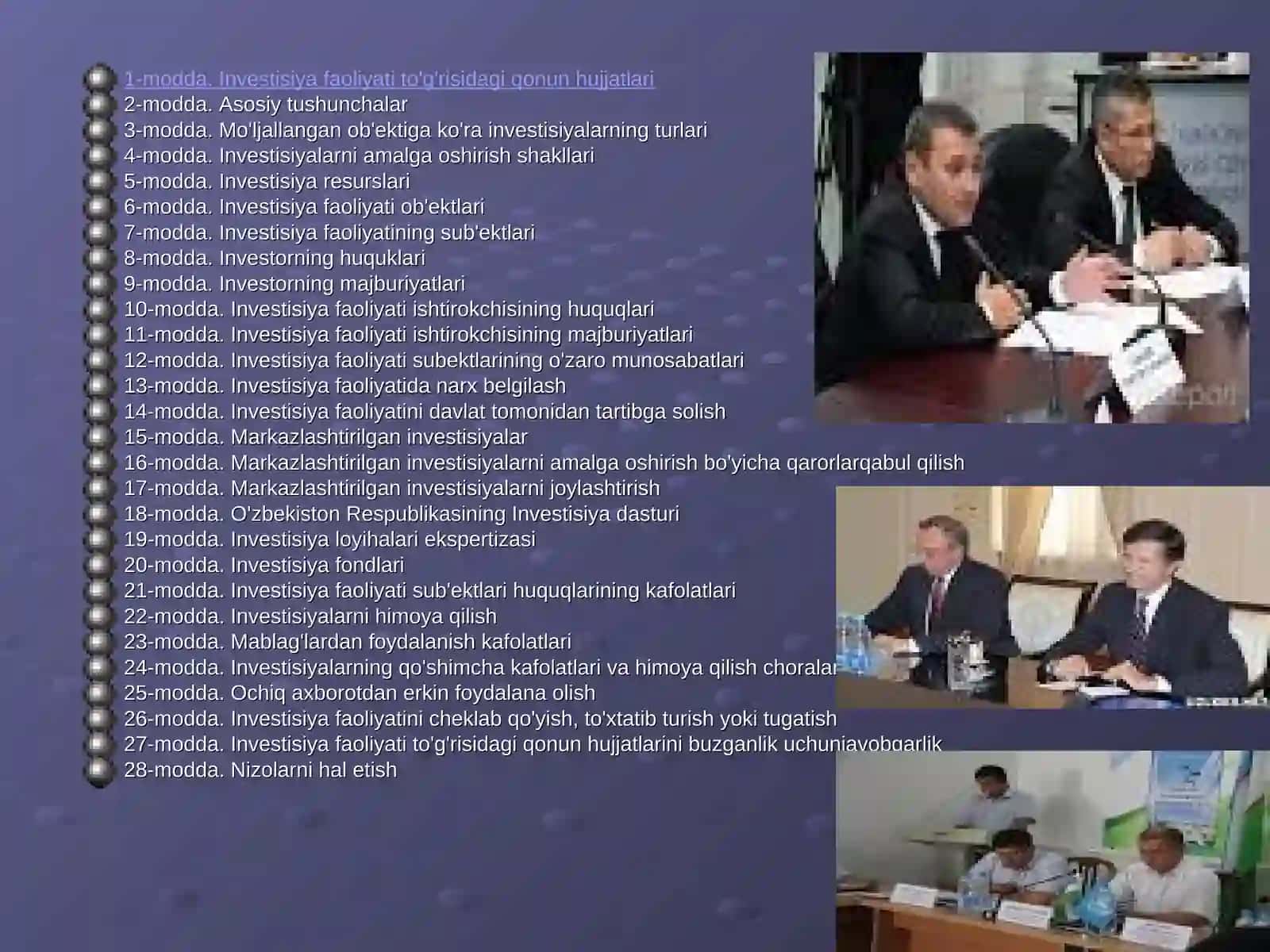 Iqtisodiy o’sishni investitsiyalash 3