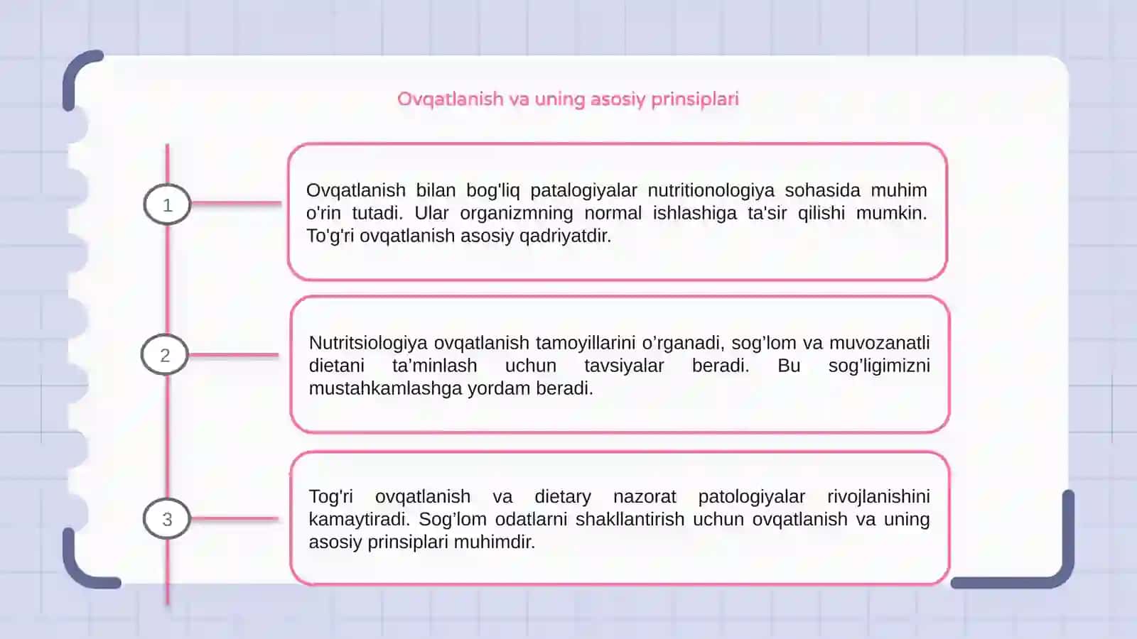 Ovqatlanish bilan bog'liq patalogiyalar (nutritsiologiya bo'yicha) 3