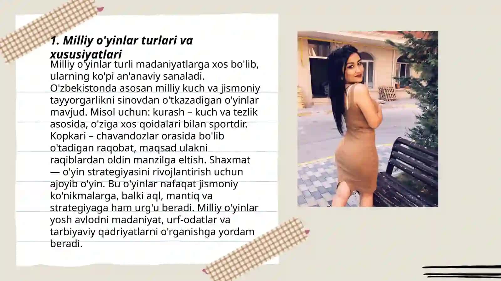 Milliy harakatli oʻyinlarni bolani yoshiga mos holda tanlash,tahlil qilish va oʻtkazish 3