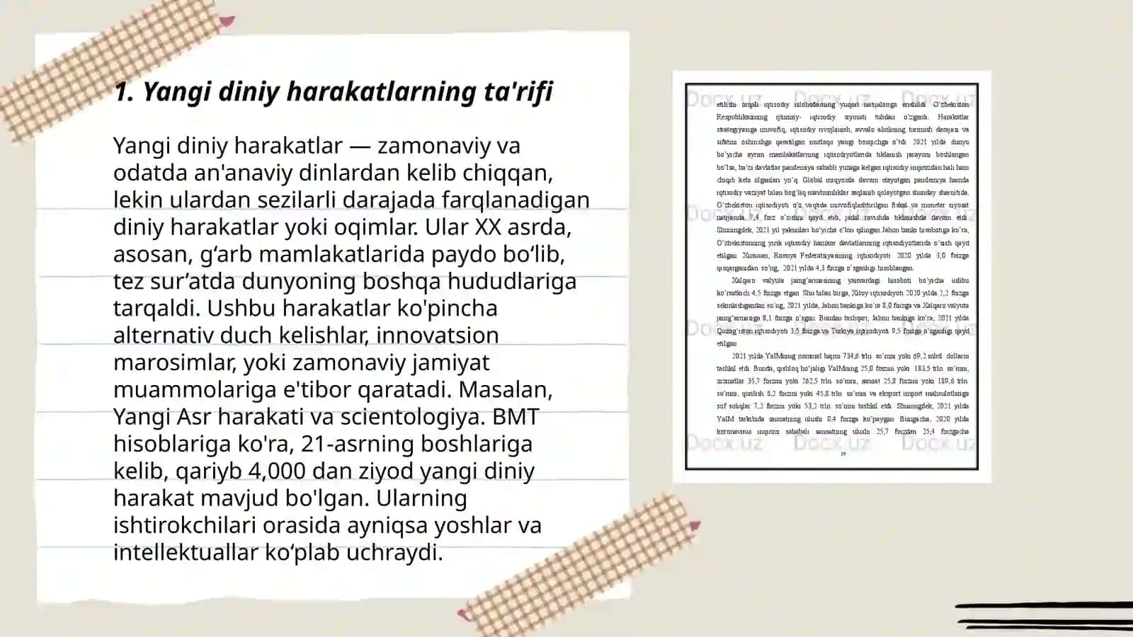 Yangi diniy harakatlar mohiyati, yuzaga kelish omillari, xususiyatlari 3