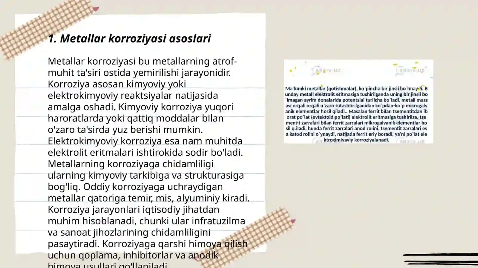 Metallar korroziyasi nima va undan qanday himoyalanamiz 3