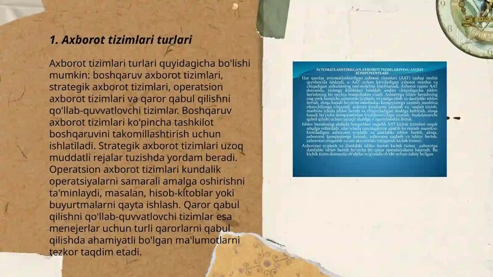 Axborot tizimlarining tushunchasi 3